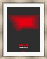 Framed Montana Radiant Map 6