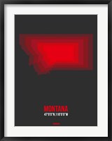 Framed Montana Radiant Map 6