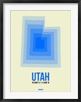 Framed Utah Radiant Map 1