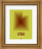 Framed Utah Radiant Map 3