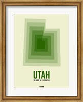 Framed Utah Radiant Map 4