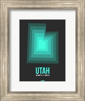 Framed Utah Radiant Map 5