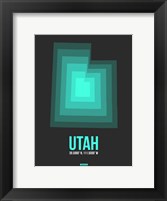 Framed Utah Radiant Map 5