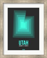 Framed Utah Radiant Map 5