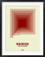 Framed New Mexico Radiant Map 2