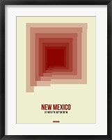 Framed New Mexico Radiant Map 2