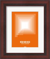 Framed New Mexico Radiant Map 3