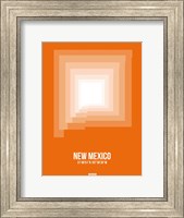Framed New Mexico Radiant Map 3