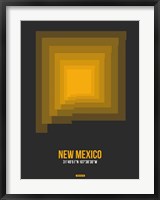Framed New Mexico Radiant Map 4
