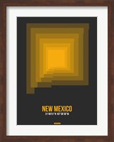 Framed New Mexico Radiant Map 4