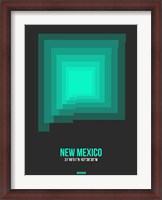 Framed New Mexico Radiant Map 5