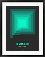 Framed New Mexico Radiant Map 5