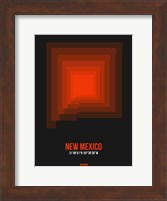 Framed New Mexico Radiant Map 6