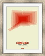 Framed Connecticut Radiant Map 3
