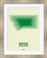 Framed Montana Radiant Map 7