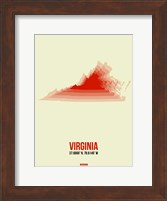 Framed Virginia Radiant Map 1