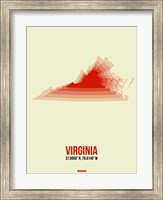 Framed Virginia Radiant Map 1