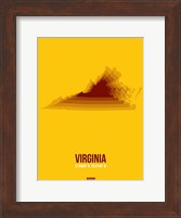 Framed Virginia Radiant Map 2