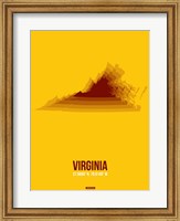 Framed Virginia Radiant Map 2