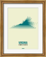 Framed Virginia Radiant Map 3