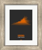 Framed Virginia Radiant Map 4