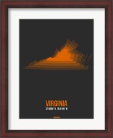 Framed Virginia Radiant Map 4