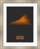 Framed Virginia Radiant Map 4