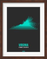 Framed Virginia Radiant Map 6