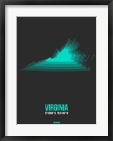 Framed Virginia Radiant Map 6