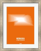 Framed Nebraska Radiant Map 2
