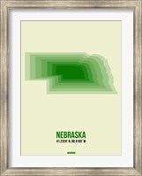 Framed Nebraska Radiant Map 3