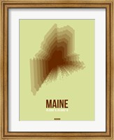 Framed Maine Radiant Map 2