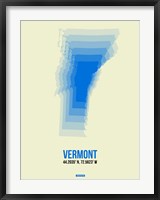 Framed Vermont Radiant Map 1