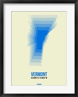 Framed Vermont Radiant Map 1