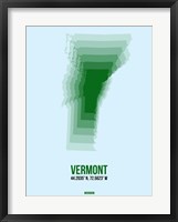 Framed Vermont Radiant Map 2