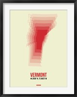 Framed Vermont Radiant Map 3