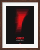Framed Vermont Radiant Map 4