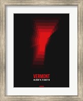 Framed Vermont Radiant Map 4