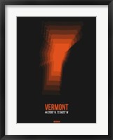 Framed Vermont Radiant Map 5