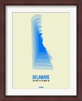 Framed Delaware Radiant Map 1