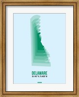 Framed Delaware Radiant Map 2