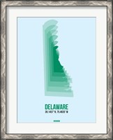 Framed Delaware Radiant Map 2