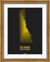Framed Delaware Radiant Map 6