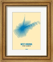 Framed West Virginia Radiant Map 1
