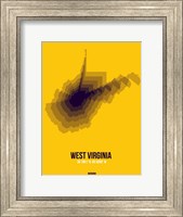Framed West Virginia Radiant Map 3