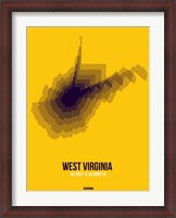 Framed West Virginia Radiant Map 3