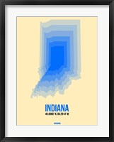 Framed Indiana Radiant Map 1