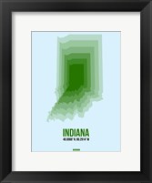 Framed Indiana Radiant Map 2
