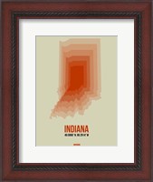 Framed Indiana Radiant Map 3