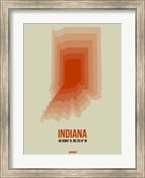 Framed Indiana Radiant Map 3